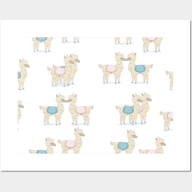 Llamas Wall Art by Kristina Stellar Scandinavian Land